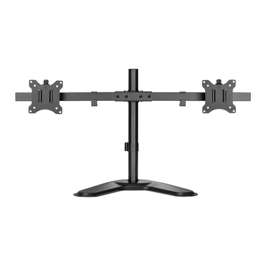 Supporto da tavolo per 2 monitor PC 17"- 32" - Orizzontale Regolabili in Altezza Girevoli Rotanti Inclinabili