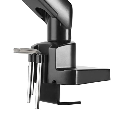 Supporto da scrivania Full Motion per 1 monitor 13"-32" Regolabili in Altezza Girevoli Rotanti Inclinabili