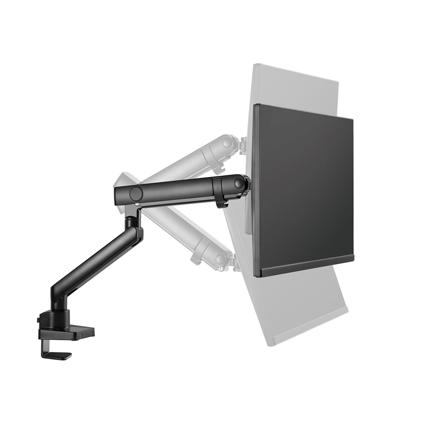 Supporto da scrivania Full Motion per 1 monitor 13"-32" Regolabili in Altezza Girevoli Rotanti Inclinabili
