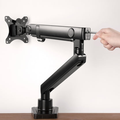 Supporto da scrivania Full Motion per 1 monitor 13"-32" Regolabili in Altezza Girevoli Rotanti Inclinabili