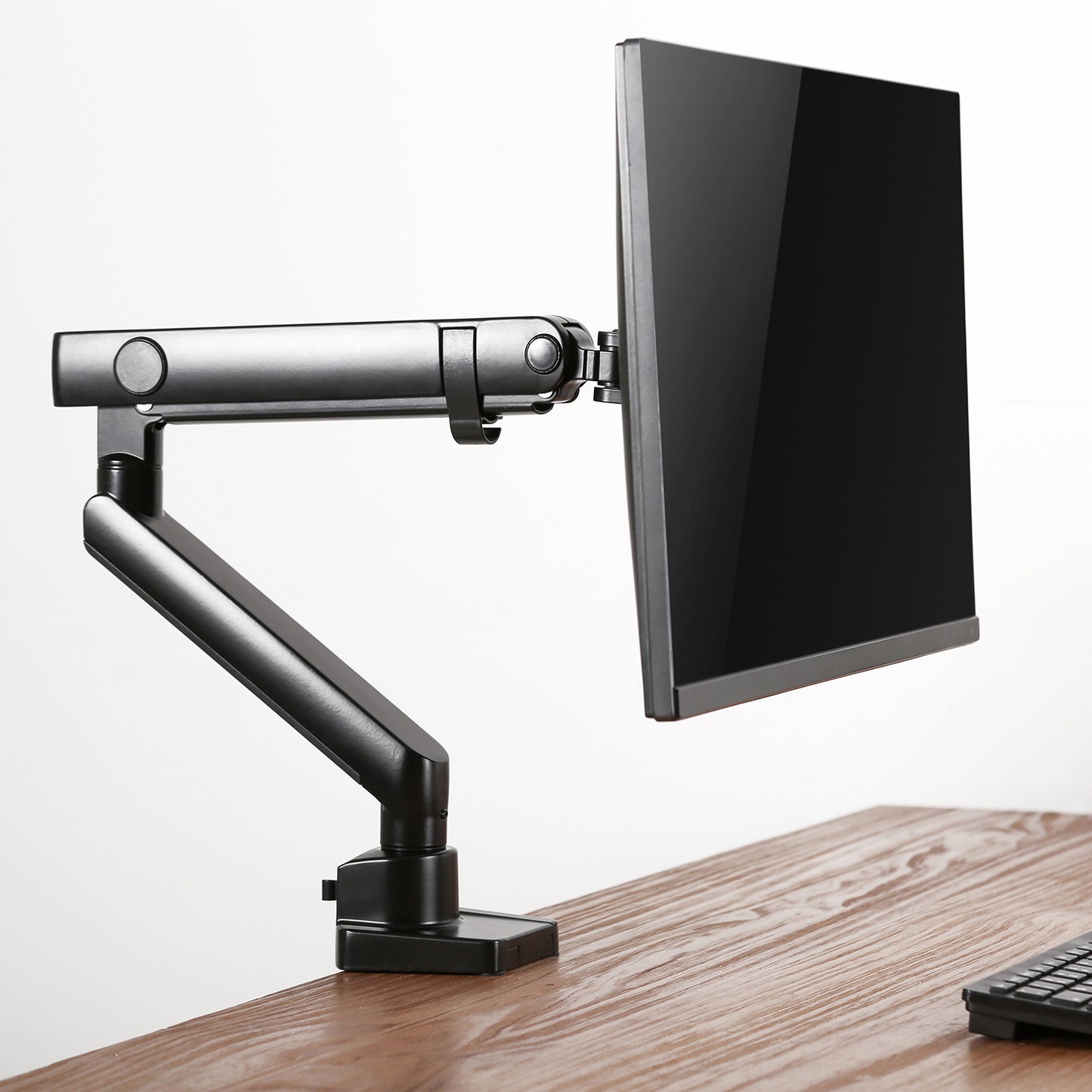 Supporto da scrivania Full Motion per 1 monitor 13"-32" Regolabili in Altezza Girevoli Rotanti Inclinabili