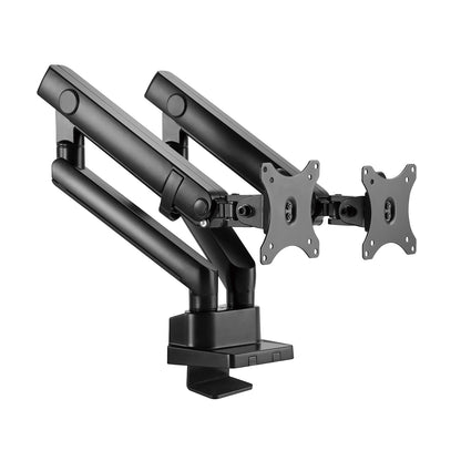 Supporto da scrivania Full Motion per 2 monitor 13"-32" Regolabili in Altezza Girevoli Rotanti Inclinabili