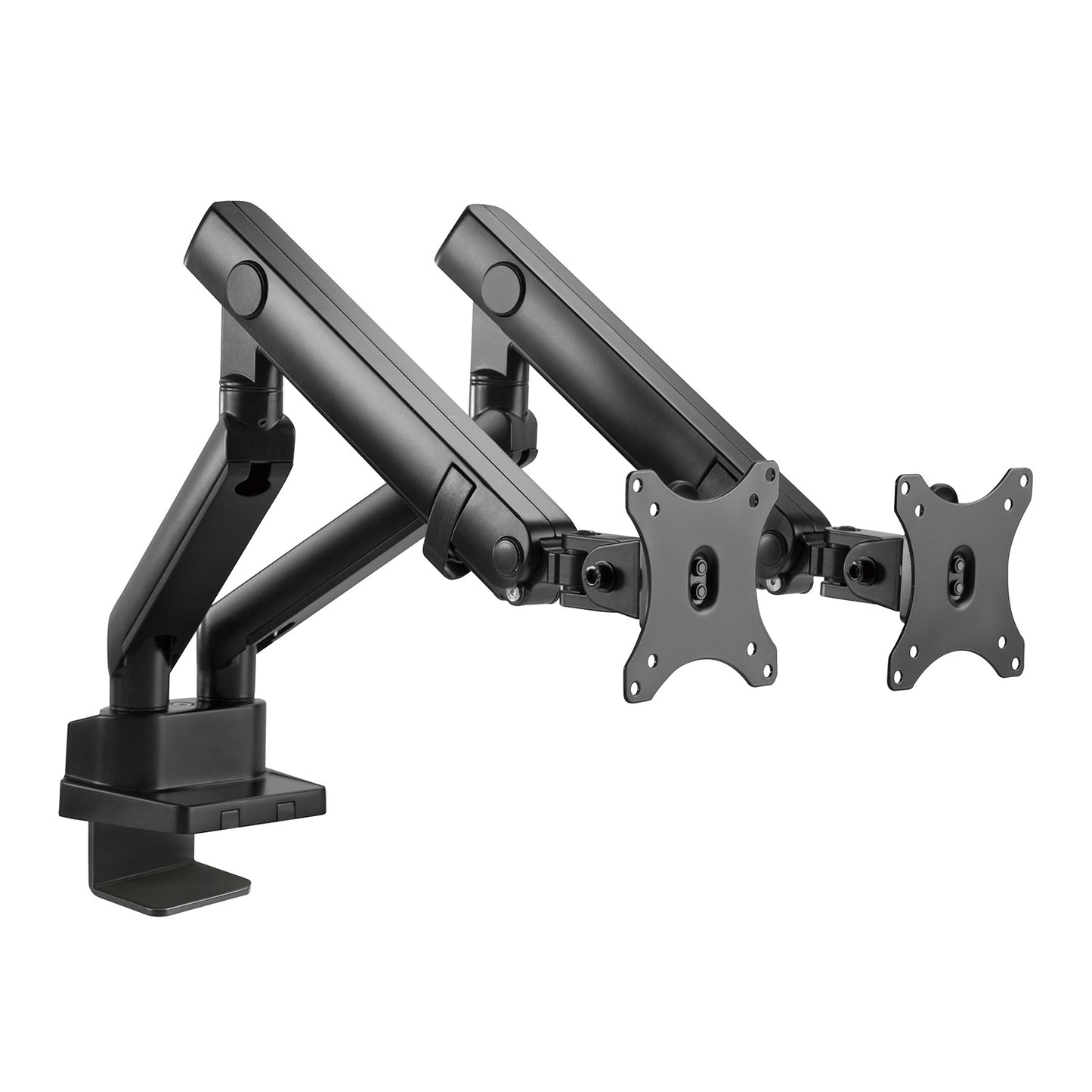 Supporto da scrivania Full Motion per 2 monitor 13"-32" Regolabili in Altezza Girevoli Rotanti Inclinabili