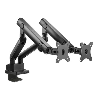 Supporto da scrivania Full Motion per 2 monitor 13"-32" Regolabili in Altezza Girevoli Rotanti Inclinabili