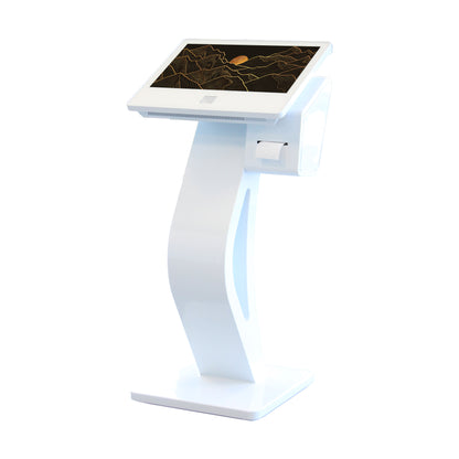 Chiosco interattivo Touch 21.5'', Windows 10, con lettore di codici QR e stampante