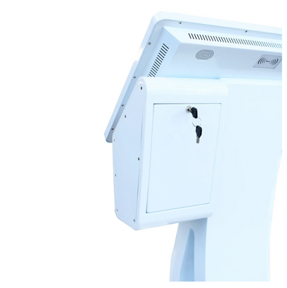 Chiosco interattivo Touch 21.5'', Windows 10, con lettore di codici QR e stampante