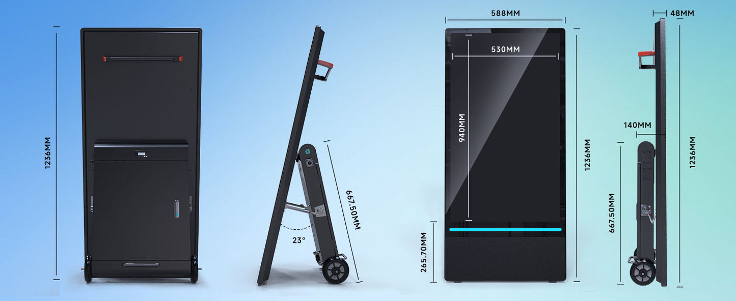 Monitor Pubblicitario 43 Pollici Esterno Ad Alta Luminosità